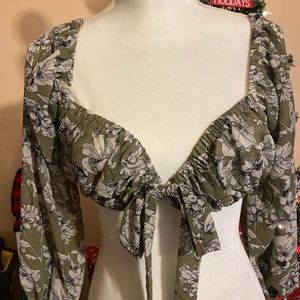 Crop top long sleeve